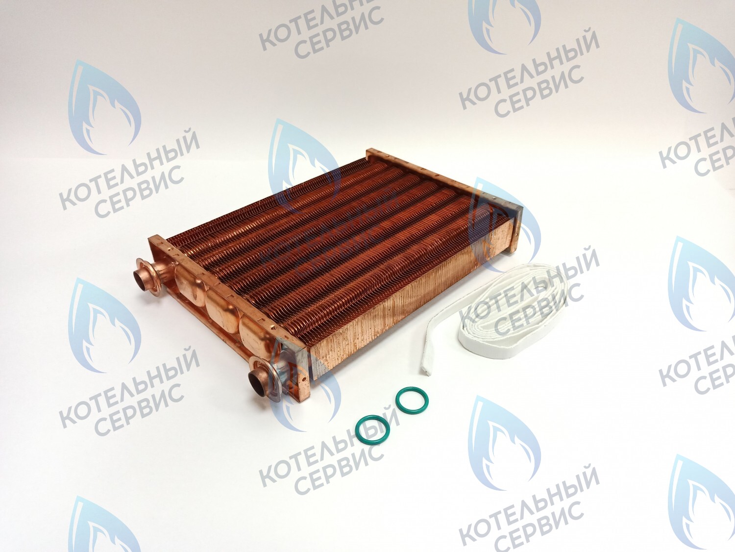 EM052-250-02 Теплообменник основной (первичный) (МЕДНЫЙ) Navien (с белыми прокладками в комплекте) Deluxe S/C/One 35K (30020498A) в Новосибирске