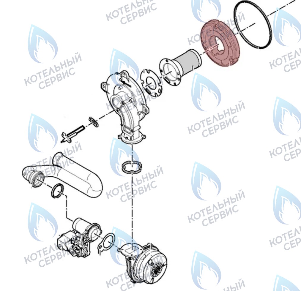 7828716 Теплоизоляционное кольцо VIESSMANN в Новосибирске
