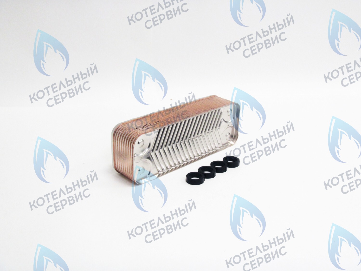 39822180 Теплообменник вторичный KIT SCAMBIATORE 20P-->39822750 FERROLI в Новосибирске