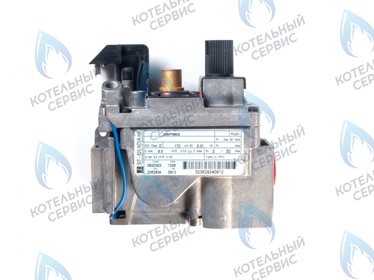 GV103 Газовый клапан SIT NOVA 820 mV 0.820.303 (0820303) под милливольтовый генератор Protherm (0020027516), LEMAX (014103), ALPENHOFF (151820303), FERROLI (39849620), ELECTROLUX (820303), ALPHATHERM в Новосибирске