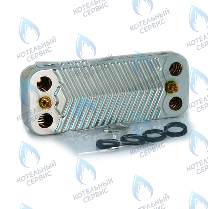 7856846 Пластинчатый теплообменник 10 пластин VIESSMANN VITOPEND 100-W A1JB 12 КВТ, 24 КВТ в Новосибирске