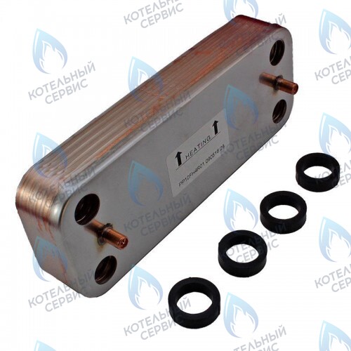 398901673 Теплообменник ГВС ZILMET (вторичный, 12 пластин) FERROLI DIVATECH (RU) F D в Новосибирске
