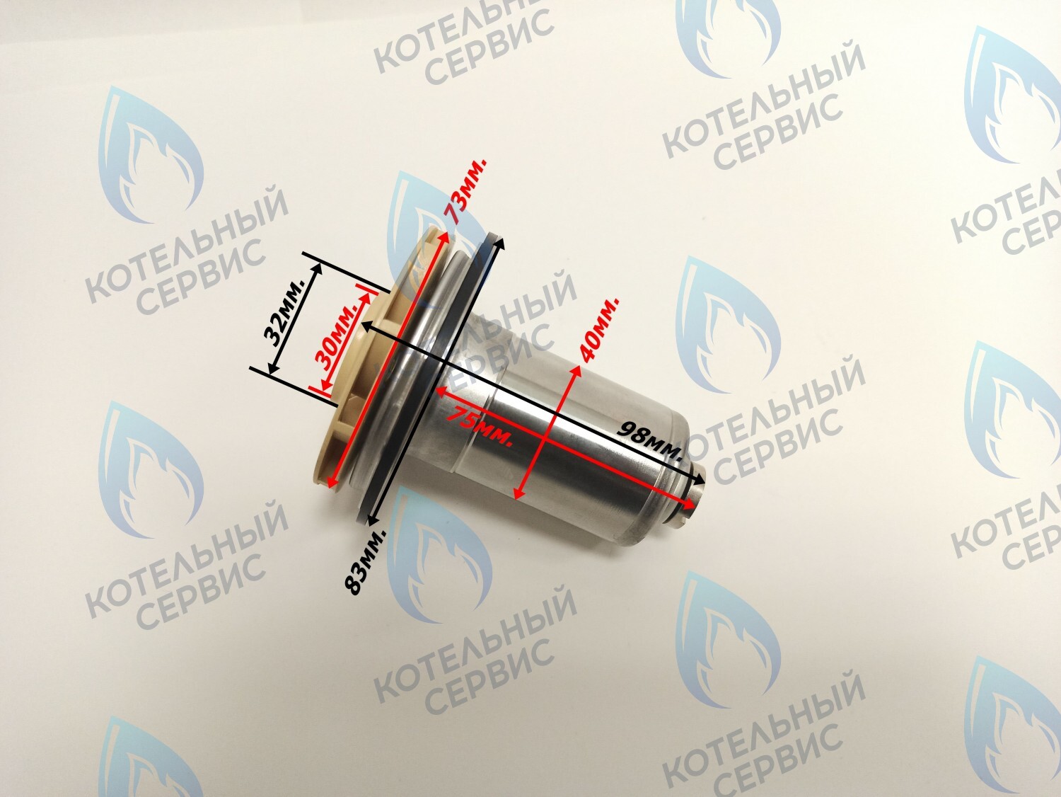 PPR-P30CCW-P40-73 Втулка  для циркуляционного насоса Protherm Lynx (Рысь) HK 11 / 24 / 28 (N-RU) Jaguar (Ягуар) 11 / 24 JTV (H-RU) Гепард 2015 (против часовой стрелки) в Новосибирске