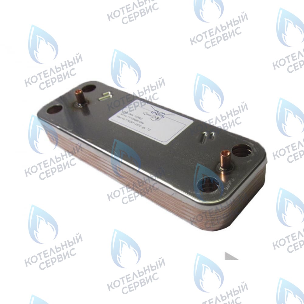 5686660 Теплообменник пластинчатый ГВС 10 пластин BAXI 24 кВт ECO ECO (COMPACT, 3, 3 COMPAT, FOUR, HOME, 4s, 5 COMPACT), FOURTECH в Новосибирске