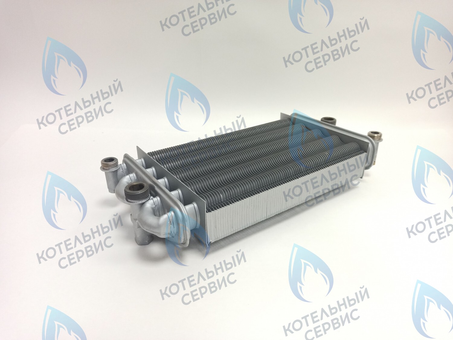 EB051-270-V Битермический теплообменник VALMEX FONDITAL, NOVA FLORIDA, ALPHATHERM,  PROTHERM (в комплекте есть заглушка для одного отверстия) 6SCAMBIM03, 0020025297 в Новосибирске